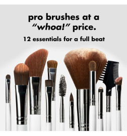 e.l.f Set de 12 Brochas de Maquillaje Profesional